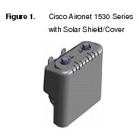 Text Box: Figure 1.  Cisco Aironet 1530 Series   with Solar Shield/Cover 