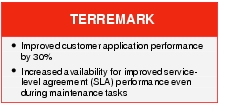 Text Box: TERREMARK●    Improved customer application performance by 30%● Increased availability for improved service-level agreement (SLA) performance even during maintenance tasks
