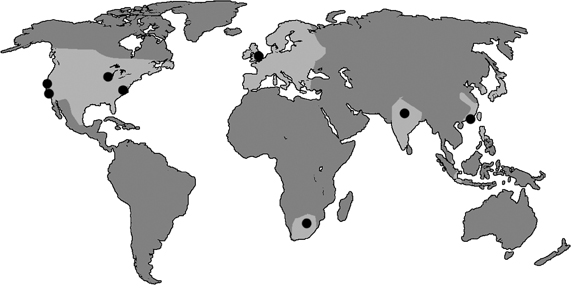 Figure 3: Server Locations for .org, .info, and .mobi and Areas of Redundant Connectivity